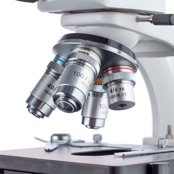 Microscopio Trinocular AmScope Serie T380 con Aumento de 40 hasta 2500×, Iluminación LED y Platina mecánica 3D