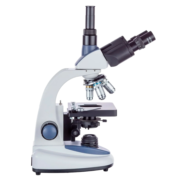 Microscopio Trinocular AmScope Serie T380 con Aumento de 40 hasta 2500×, Iluminación LED y Platina mecánica 3D