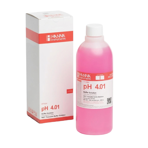 Solución Buffer Hanna Para Calibración de pH 4.01, Botella 500 mL