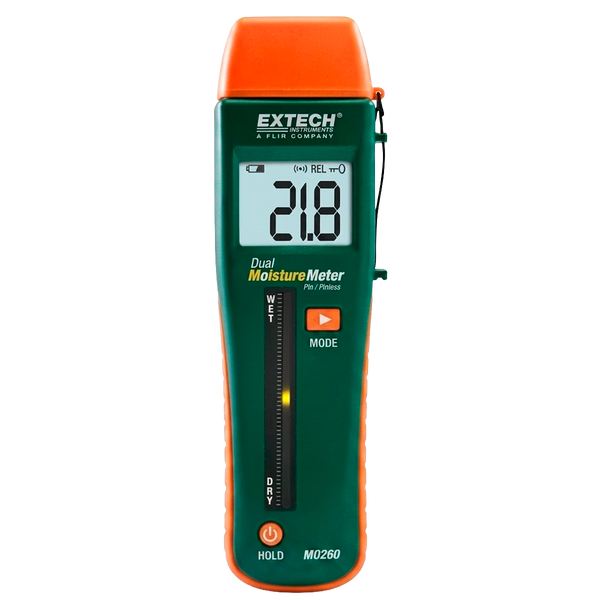 Medidor de Humedad de Bolsillo Extech MO260 Dual con y sin Clavijas