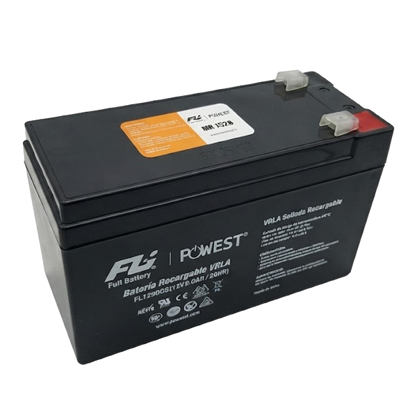 Batería Sellada Recargable Powest Serie VRLA 12V 9Ah/20Hr