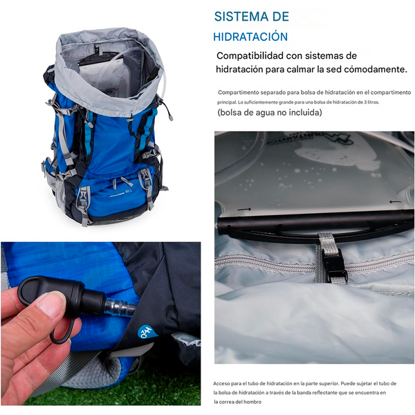 Morrales para Camping Mountaintop Adventure 80L