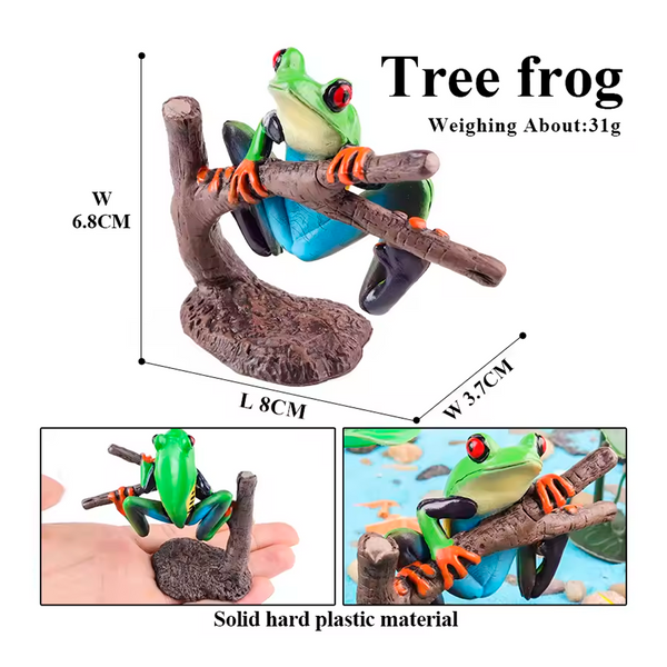 Modelo de Simulación de Rana, Ciclo de Crecimiento y Figuras de Ranas (+3)