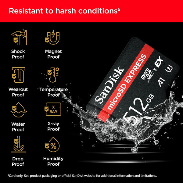 Tarjeta de Memoria SanDisk microSD Express con Velocidades de hasta 880 MB/s