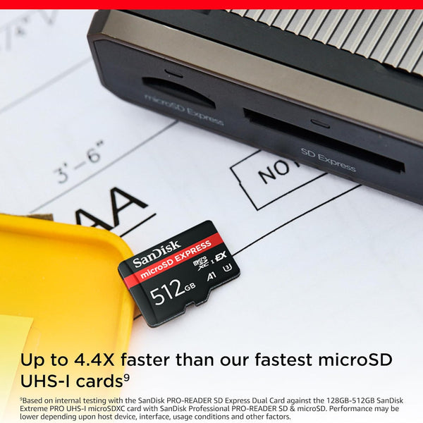 Tarjeta de Memoria SanDisk microSD Express con Velocidades de hasta 880 MB/s