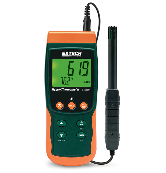 Termohigrómetro/Data logger de Datos Extech SDL500