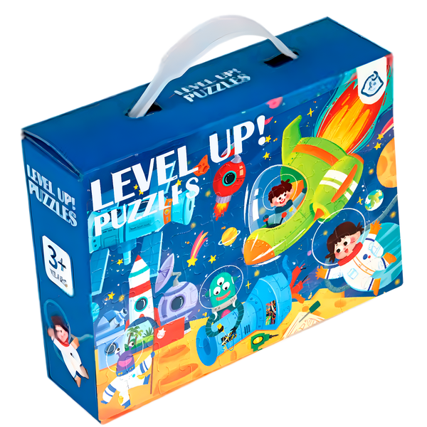 Rompecabezas Level Up! del Espacio 60 Piezas (+3)