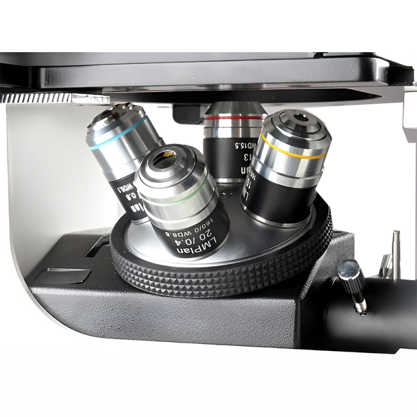 Microscopio Metalúrgico Invertido Trinocular Amscope 50X-1250X + Cámara 10 MP