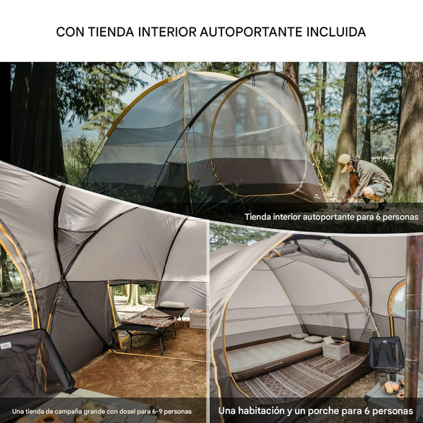 Carpa para Acampar NatureHike KOTA 6 para 6 Personas