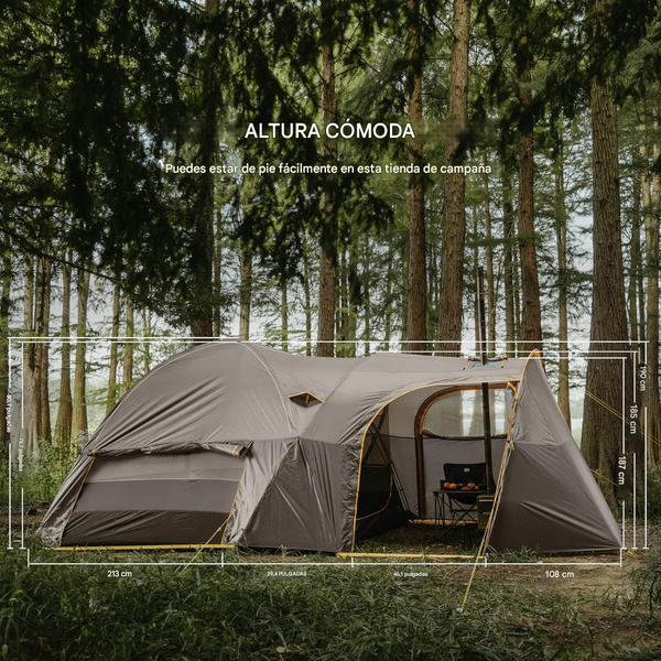 Carpa para Acampar NatureHike KOTA 6 para 6 Personas