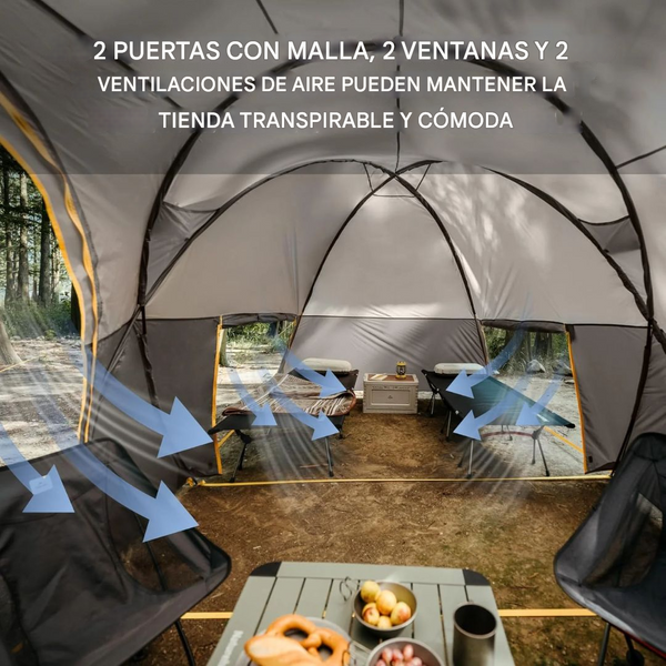 Carpa para Acampar NatureHike KOTA 6 para 6 Personas