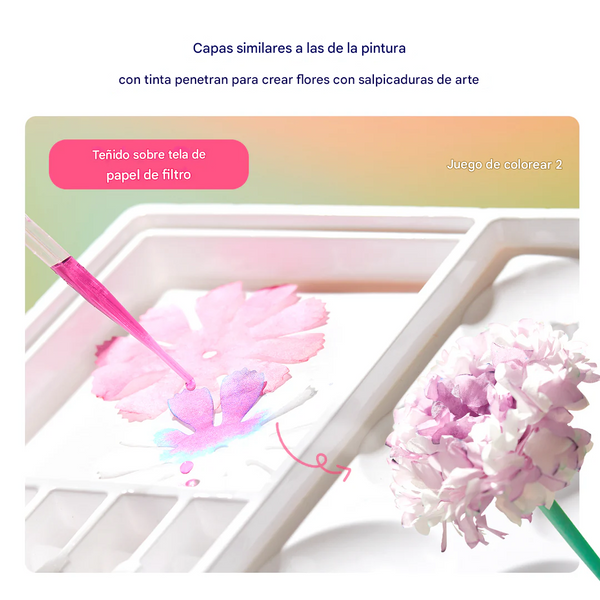 Kit Creativo Magic Dyeing Florist 77 Piezas (+6)