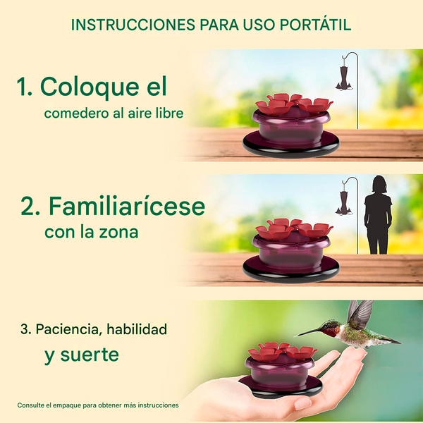Bebedero Para Colibríes Perky-Pet Portátil 2 oz