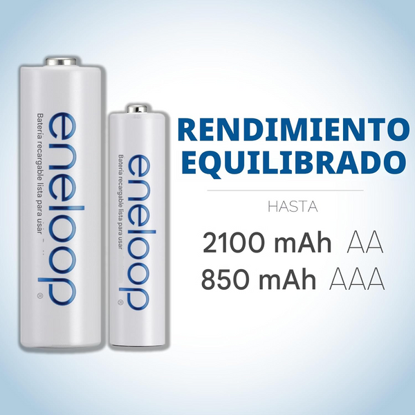 Baterías Recargables Panasonic Eneloop AA 2000mAh