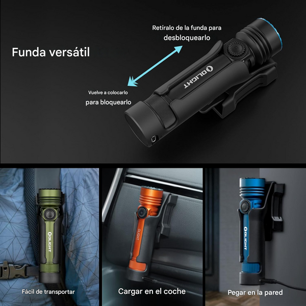 Linternas de Mano Potentes Olight Seeker 4 Pro hasta 4600 Lúmenes IPX8 