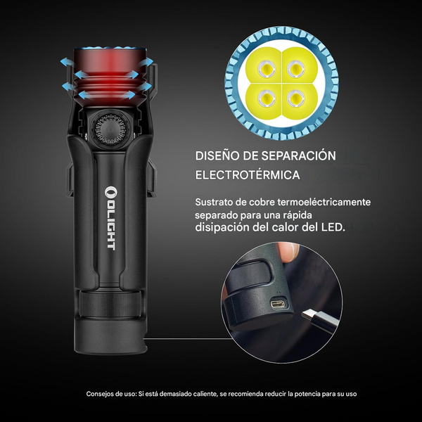 Linternas de Mano Potentes Olight Seeker 4 Pro hasta 4600 Lúmenes IPX8 