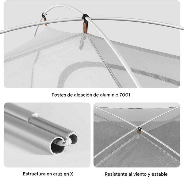 Carpa Domo Naturehike Serie Cloud River para 2 Personas