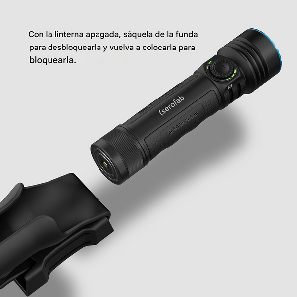 Linternas de Mano Potentes Olight Seeker 4 Pro hasta 4600 Lúmenes IPX8 