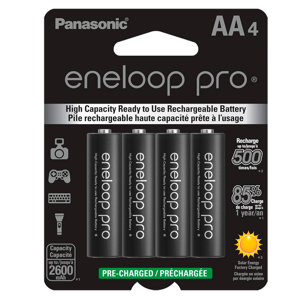Baterías Recargables Panasonic Eneloop Pro AA 2550mAh ²⁶