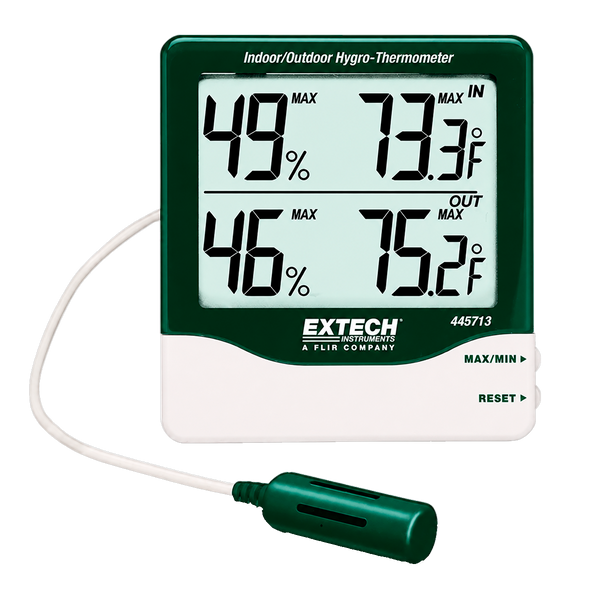 Termohigrómetro Extech para Interiores/Exteriores