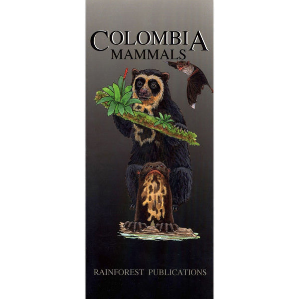 Colombia Mammals (Guía de campo de bolsillo plegable laminado)