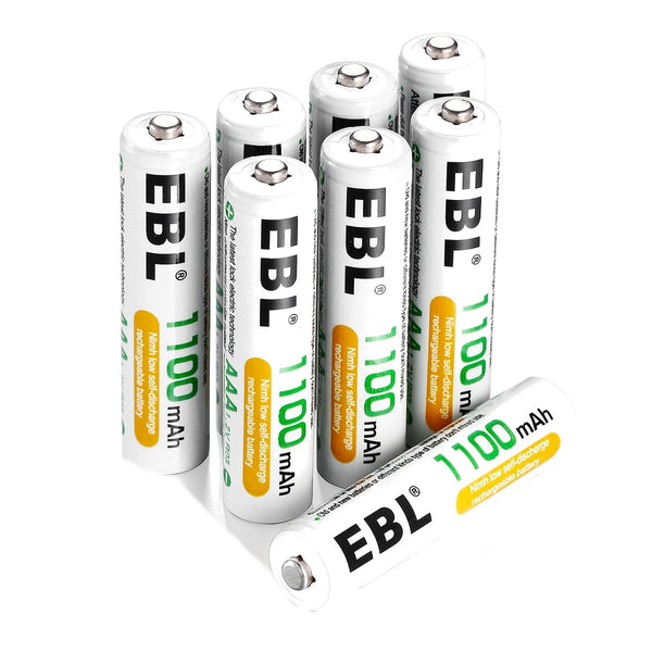 Baterías Recargables EBL AAA 1000mAh x8