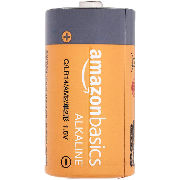 Baterías Alcalinas Amazon Basics C 1.5V