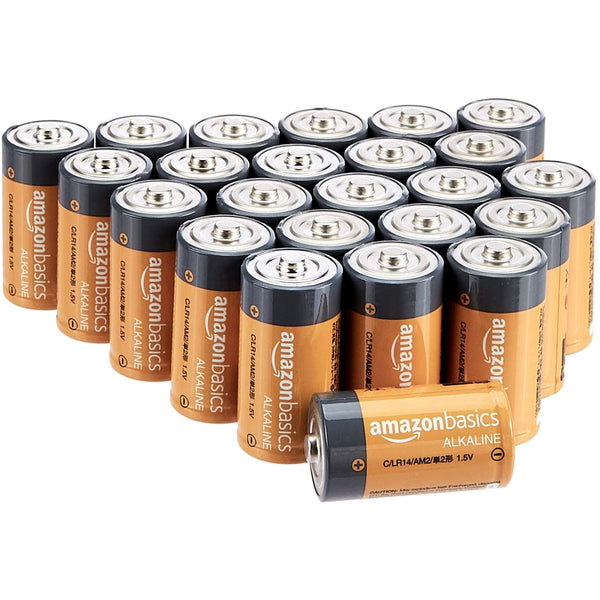 Baterías Alcalinas Amazon Basics C 1.5V