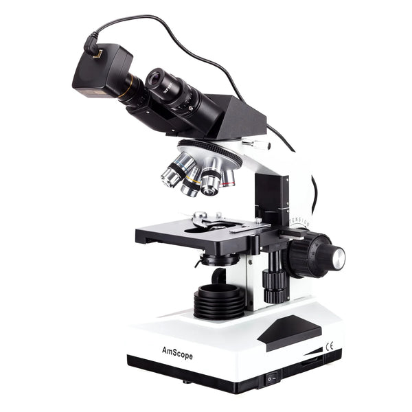 Microscopio Binocular Estudiantil  + Cámara 5MP