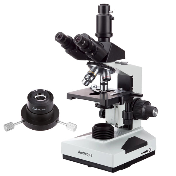 Microscopio Trinocular  Compuesto Amscope Darkfield 40X-1000X