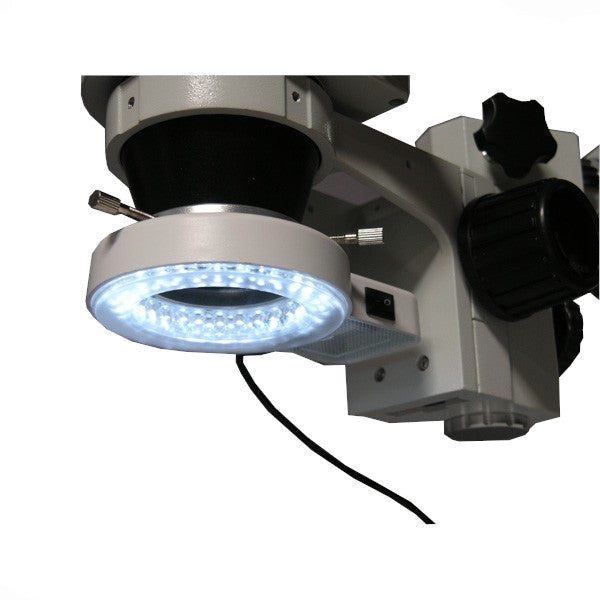 Microscopio Trinocular Amscope Soporte de Pluma - 3.5X-90X / Luz LED 54