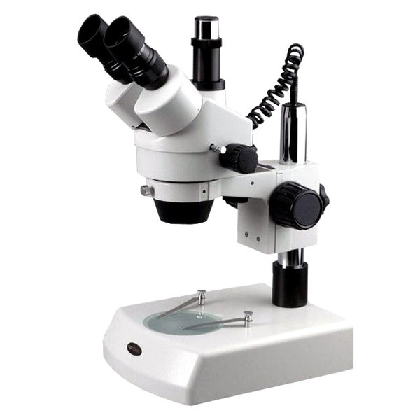 Microscopio Estéreo Trinocular AmScope 3.5X-90X Luz de Intensidad Dual