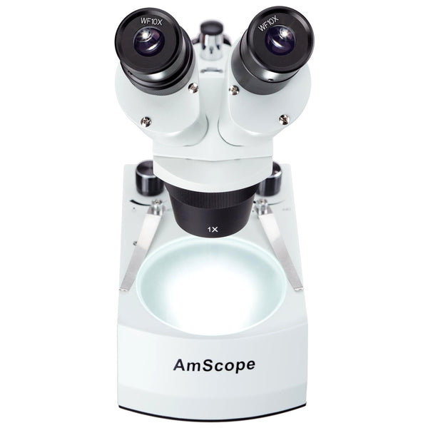 Microscopio Estéreo Binocular con Luz LED Amscope / 10X - 30X