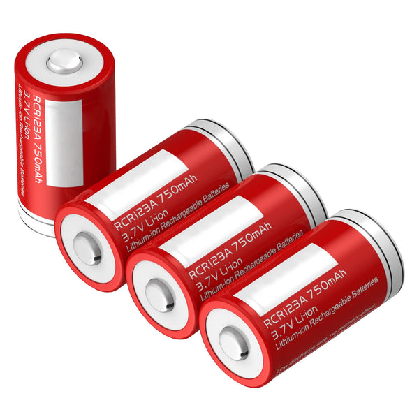 Baterías EBL de iones de litio RCR123A 750mAh 3.7v