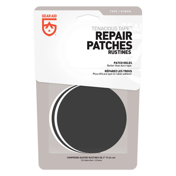 Parches de Reparación Gear Aid Tenacious Tape Ø 7,6 cm para Reparación de Carpas y Equipo para al Aire Libre