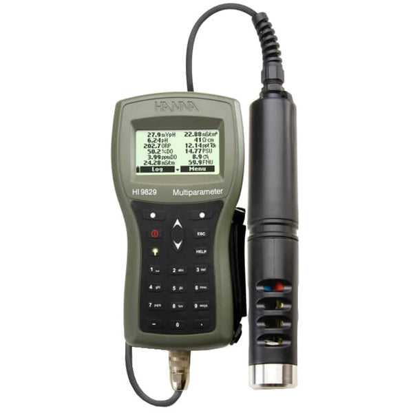 Medidores Multiparamétricos a Prueba de Agua Hanna para pH/ISE/CE/OD/Turbidez con GPS Opcional