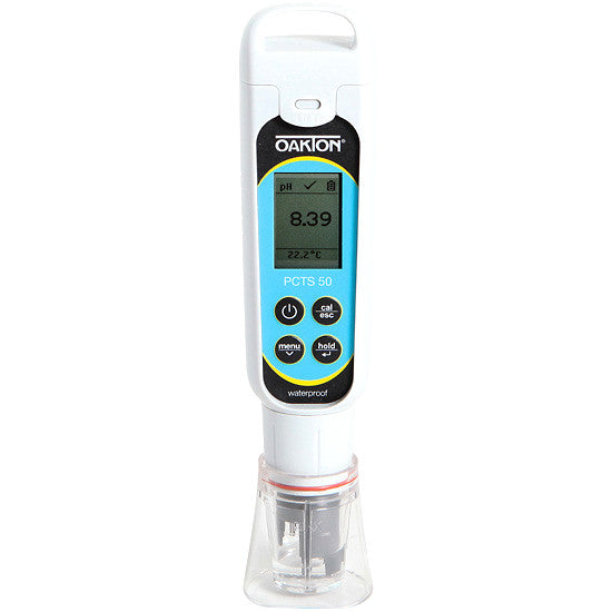 Medidor de Bolsillo de pH/Conductividad/TDS/Salinidad Oakton Serie Premium 50 a Prueba de Agua