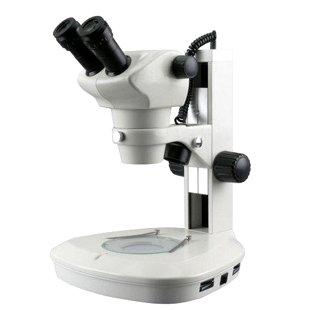 Microscópio Binocular Amscope zoom parfocal 8X-50X