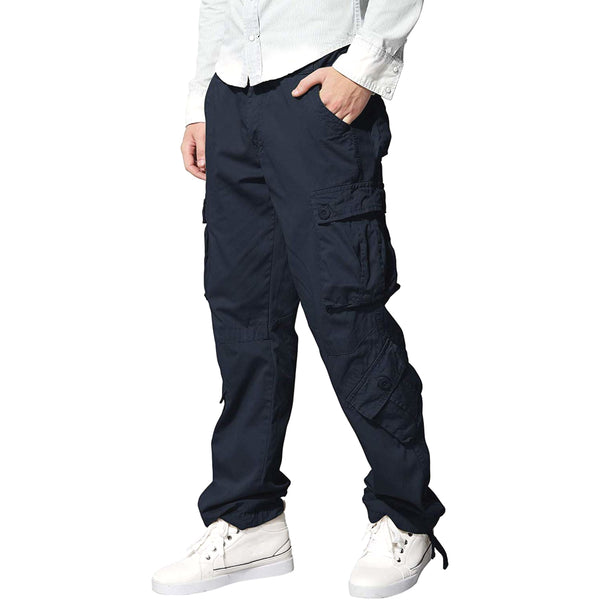 Pantalones Tipo Cargo MatchStick para Hombre Color Azul