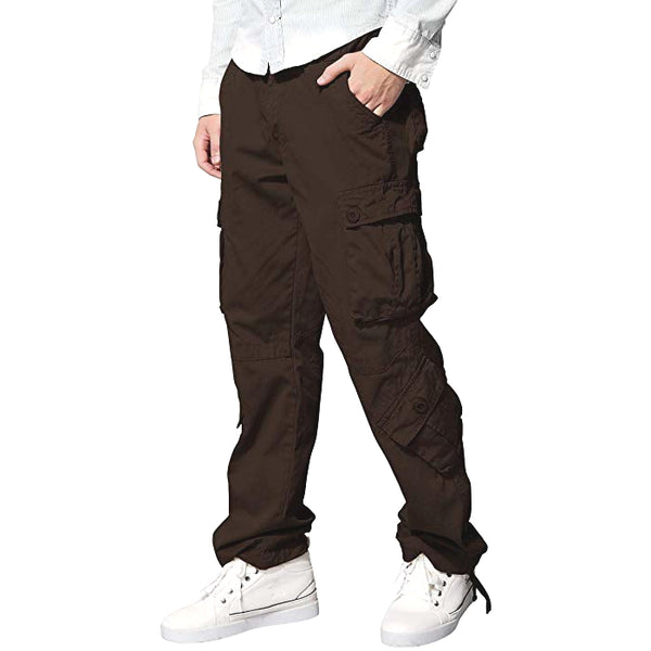 Pantalones Tipo Cargo MatchStick para Hombre Color Cafe