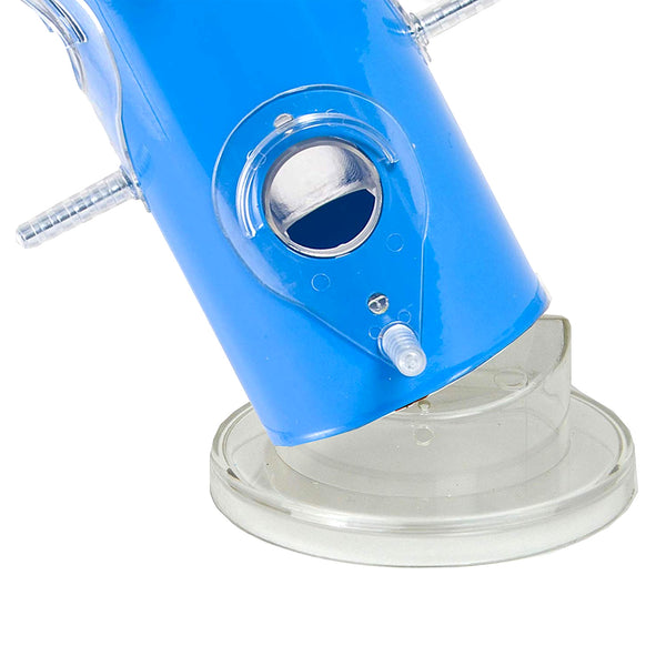 Comedero para Granívoros Perky-Pet Tubo Metálico Azul 450 g