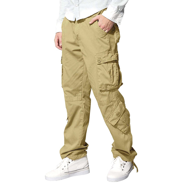 Pantalones Tipo Cargo MatchStick para Hombre  Color Beige Claro