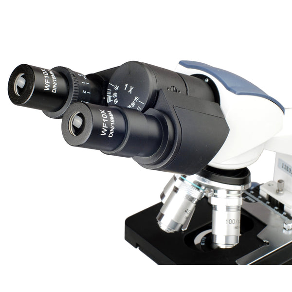 Microscópio Compuesto Binocular Amscope / 40X-2500X
