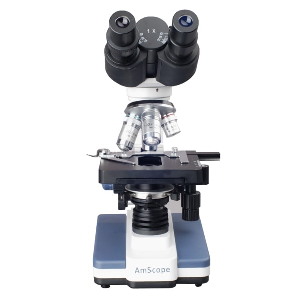 Microscopio Binocular Compuesto Amscope / 40X-2500X - 3D Cámara USB 3.0MP