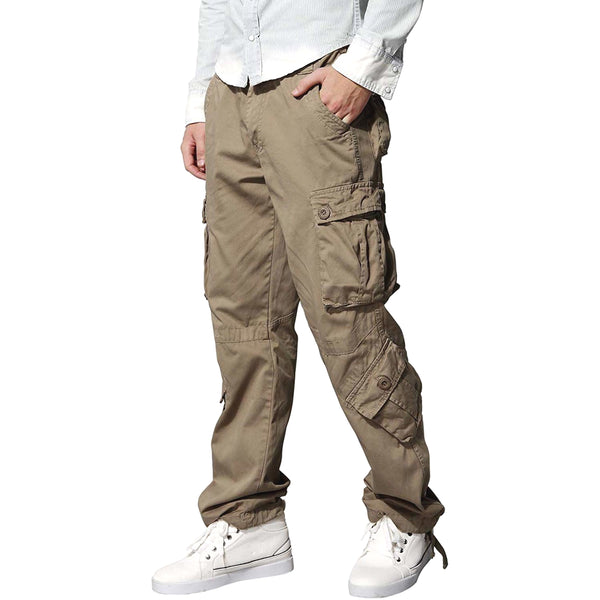 Pantalones Tipo Cargo MatchStick para Hombre Color Beige Oscuro