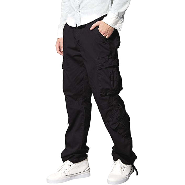 Pantalones Tipo Cargo MatchStick para Hombre Color Negro