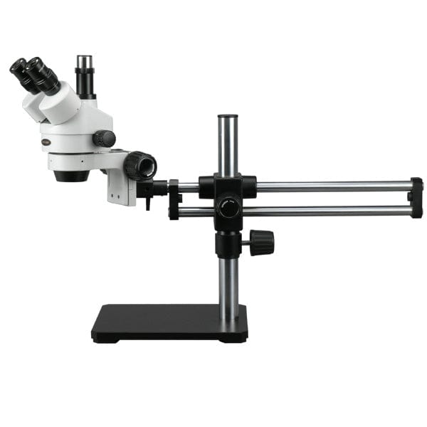 Microscopios Binoculares Amscope 7.5X-45X con Soporte de Pluma - Trinocular / Soporte de Pluma con Rodamiento
