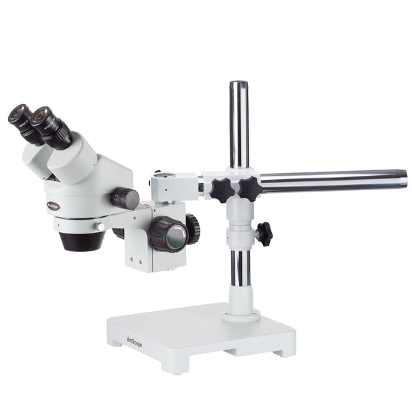 Microscopios Binoculares Amscope 7.5X-45X con Soporte de Pluma - Binocular / Soporte de Pluma con Um Brazo
